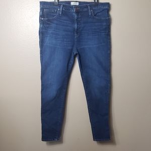 Madewell 10" High Rise Skinny Jeans-Size 34